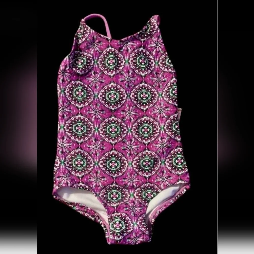NWT Kanu Surf Kid's Pink One-Piece Swimsuit